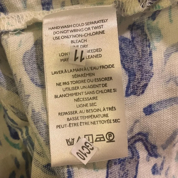 MAEVE by ANTHROPOLOGIE‎ NWOT Classic Surf Shirt in Blue Motif - Picture 9 of 11